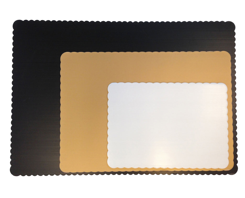 1/2 sheet, Rectangle Sheet Scalloped Edge Board (Case Only)